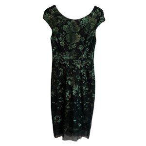 Antonio Melani Gwen Sequin Mesh Sheath Coctail Dress